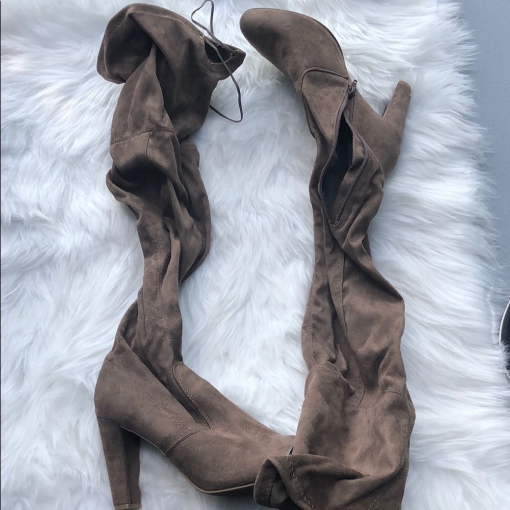 wild diva heeled knee high boot